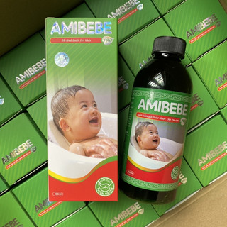 Nước tắm thảo mộc hết rôm sảy cho bé amibebe 500ml