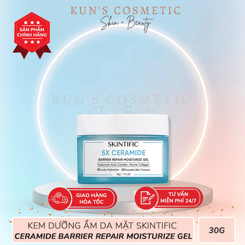 Kem Dưỡng Ẩm Da Mặt SKINTIFIC 5X Ceramide Barrier Repair Moisturize Gel 30g