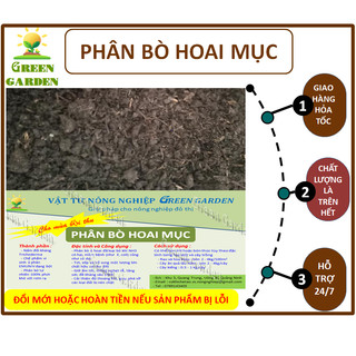Phân bò ủ hoai mục, đã qua xử lý với Emuniv, Trichoderma và vôi bột...