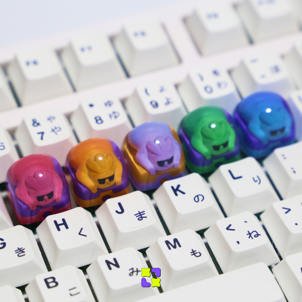 Keycap Artisan Nút bàn phím cơ XULU Bộ sưu tập Gloop màu sắc nổi bật Profile DOM | BigBuy360 - bigbuy360.vn