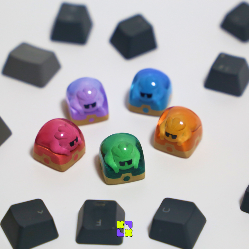 Keycap Artisan Nút bàn phím cơ XULU Bộ sưu tập Gloop màu sắc nổi bật Profile DOM | BigBuy360 - bigbuy360.vn