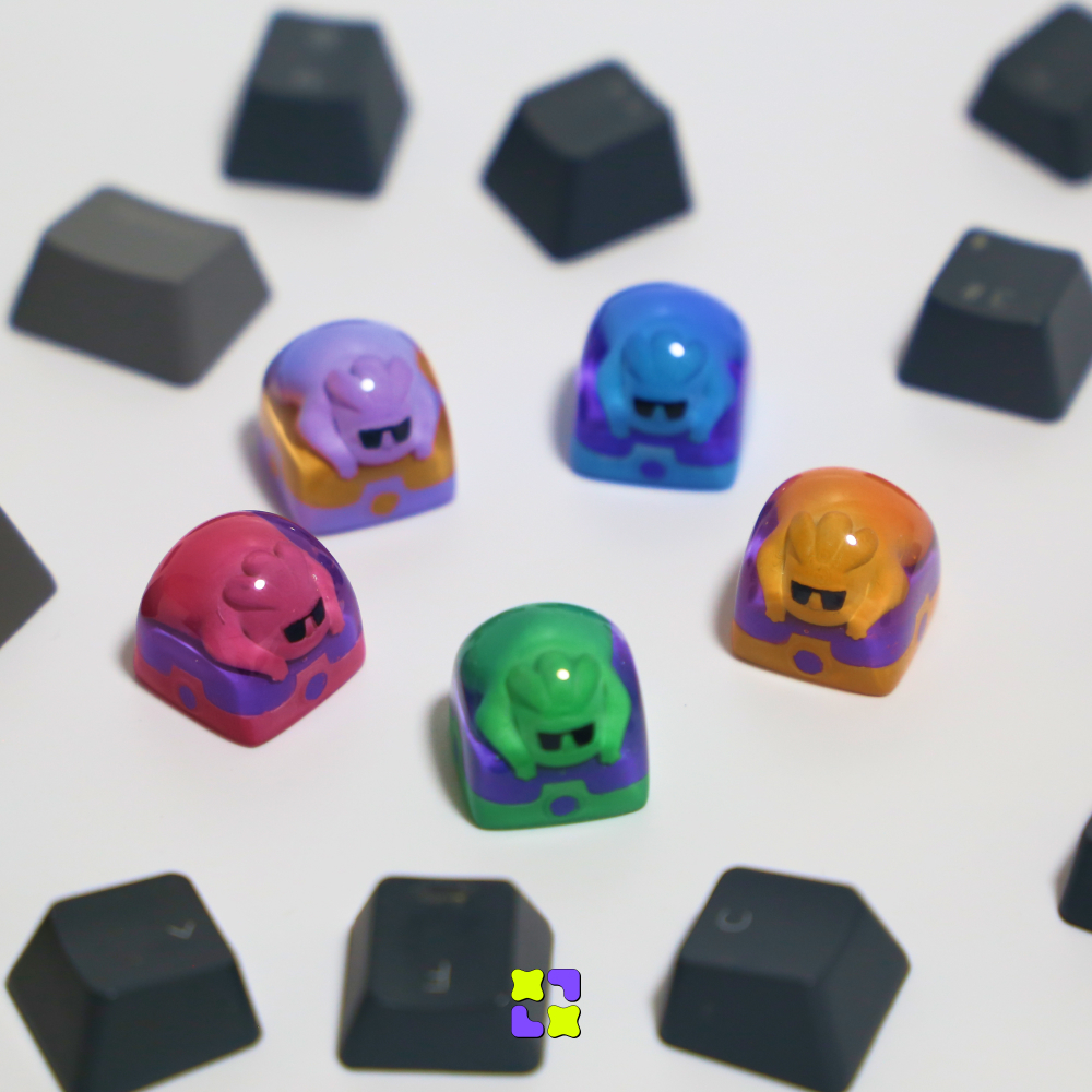 Keycap Artisan Nút bàn phím cơ XULU Bộ sưu tập Gloop màu sắc nổi bật Profile DOM | BigBuy360 - bigbuy360.vn