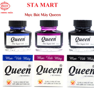 Lọ mực hồng hà 3432 60ml / mực queen - mực bơm bút máy