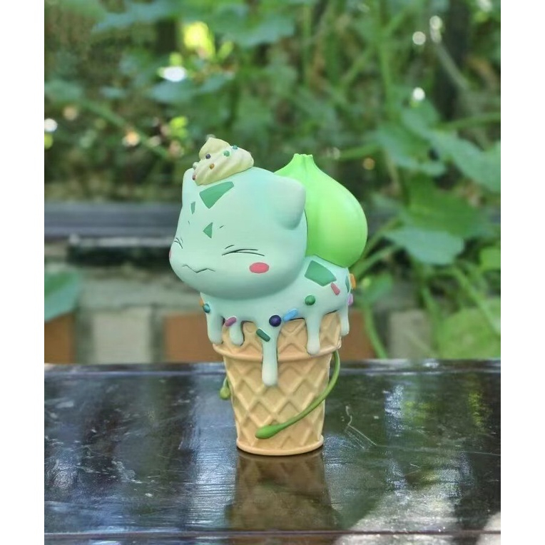 Mô hình Pokemon kem ốc quế dễ thương, mô hình pokemon trang trí PC
