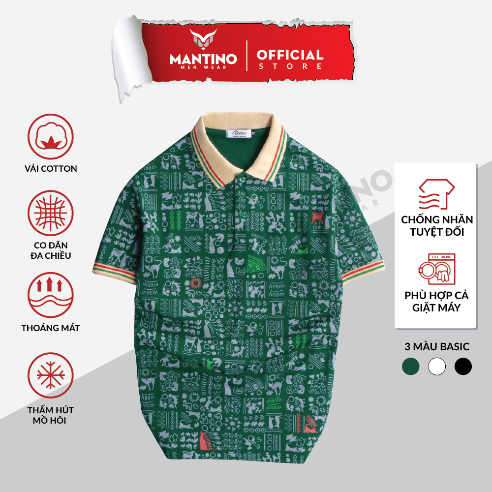 Áo Thun Polo Nam Họa Tiết Fox Man - Có Cổ, Cotton Lạnh, Form Thoải Mái
