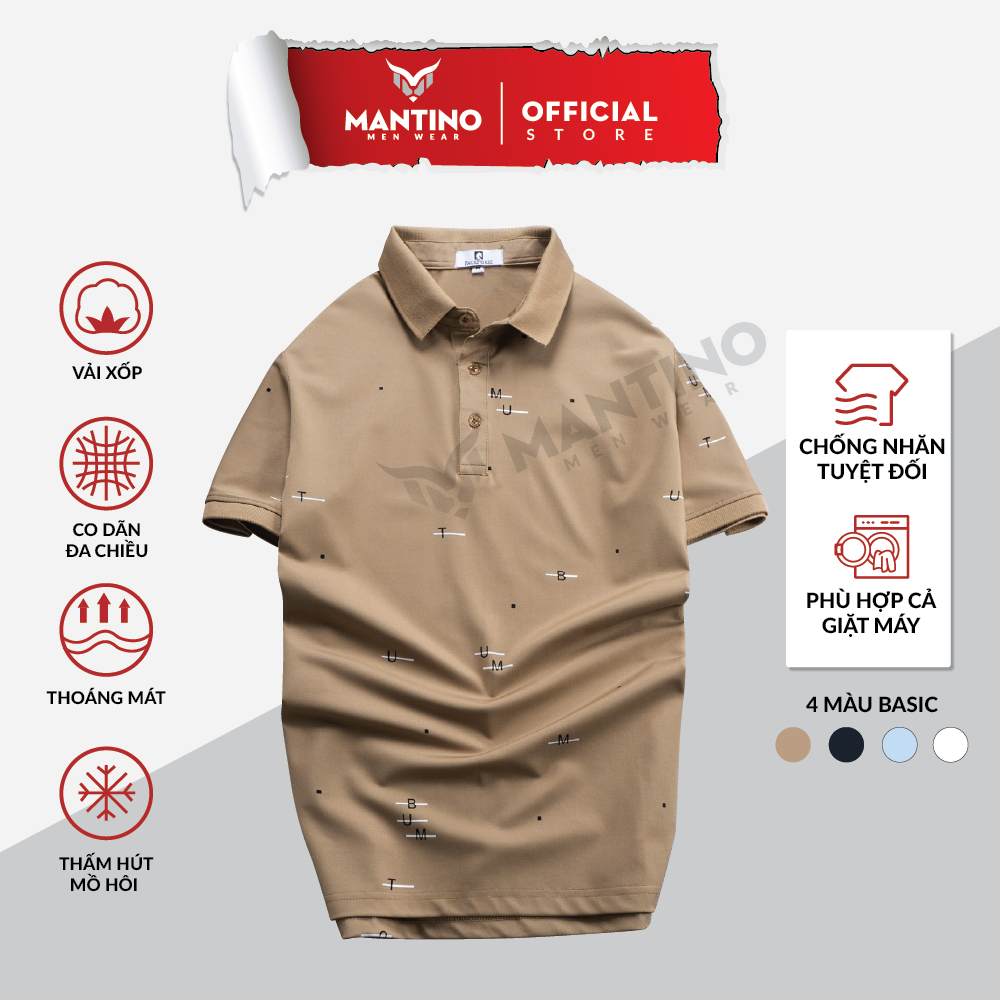 Áo Thun Polo Pack Bumt Họa Tiết M-U - Có Cổ, Cotton Lạnh, Form Thoải Mái | BigBuy360 - bigbuy360.vn