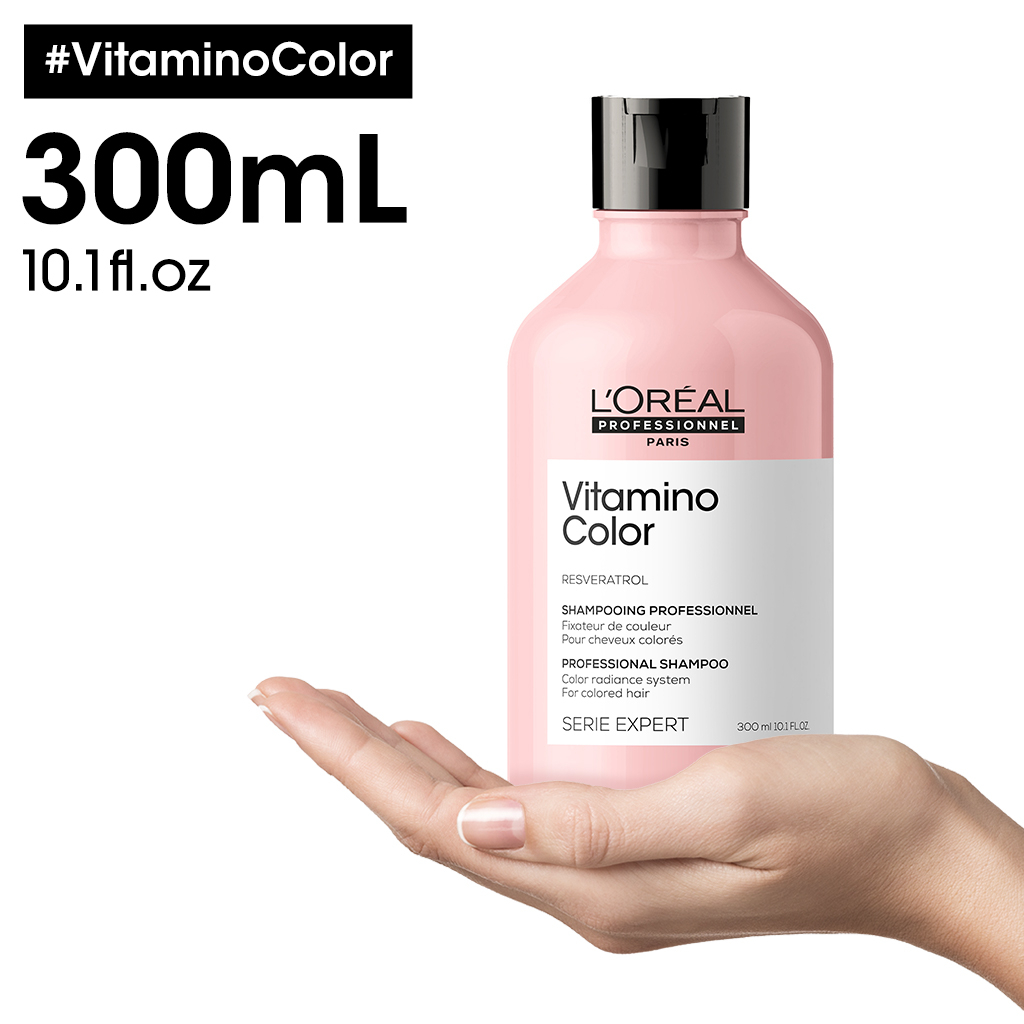 Dầu gội giúp bảo vệ giữ màu tóc nhuộm lâu trôi LOREAL vitamino shampoo 300ml