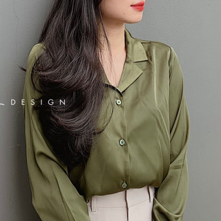 Áo lụa danton tay dài Cói Design
