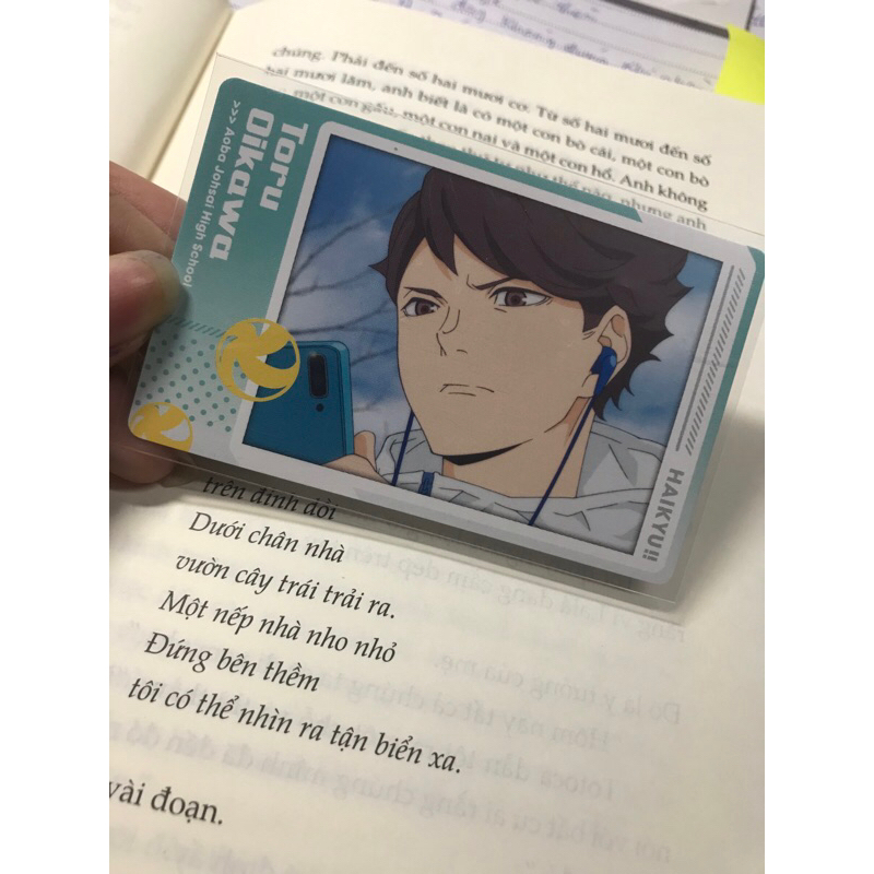 (sẵn) pass card snapmide toru haikyuu