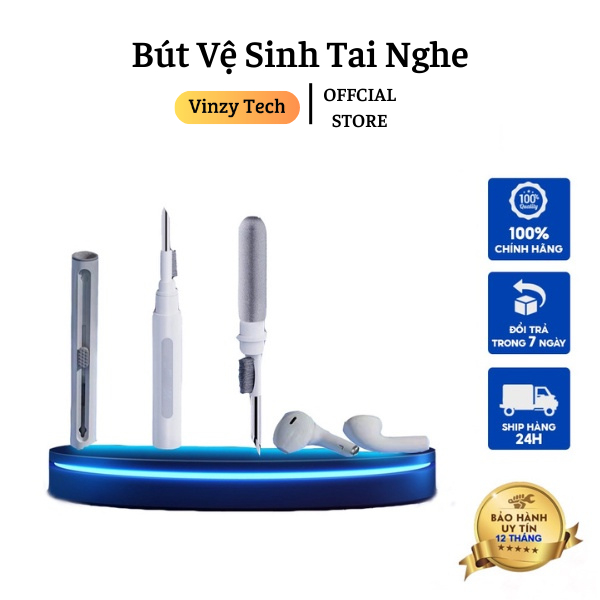 Bút Vệ Sinh Tai Nghe Bluetooth Cho Tai Nghe - Chính Hãng Vinzy Tech