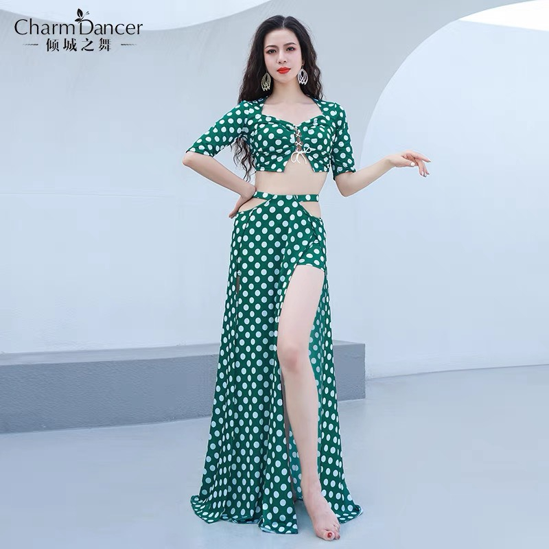 Vải Lụa mango cao cấp chấm bi trắng nền xanh, vải có độ co giãn nhẹ, giặt máy ko xù, ko nhăn. May áo dài, váy đầm...