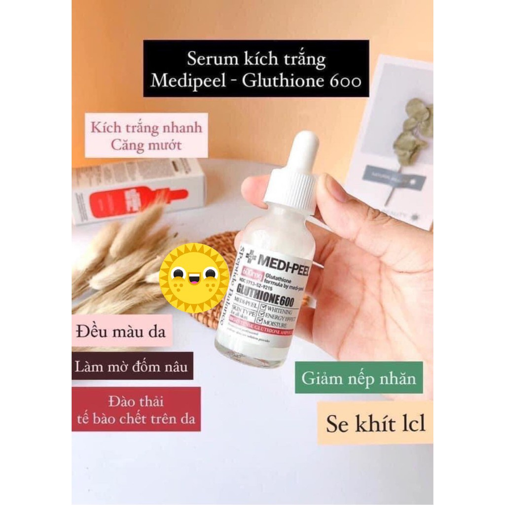 Combo serum kích trắng Medi Peel Glutathione Melasma Brightening giữ ẩm căng bóng