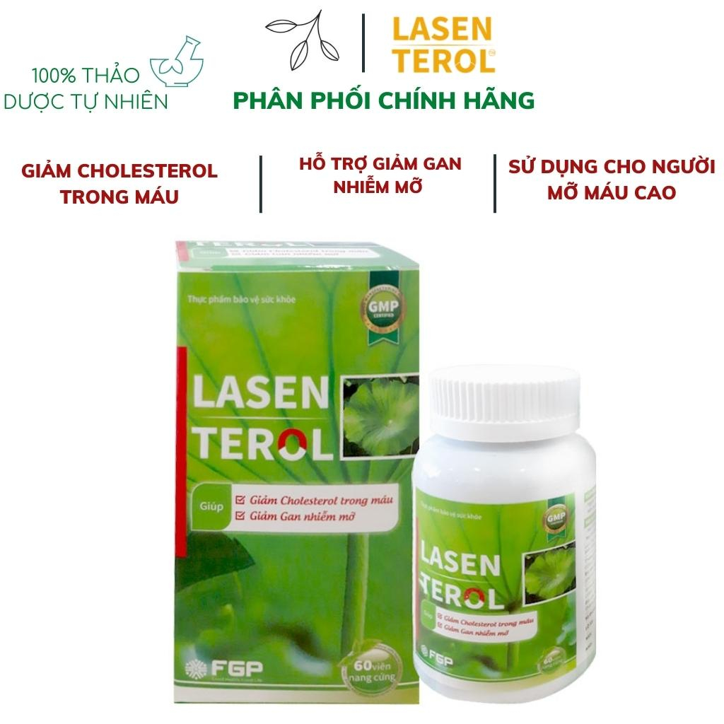 Lasen Terol - Giảm Cholesterol Máu, Mỡ máu, Gan Nhiễm Mỡ - Hộp 60 viên