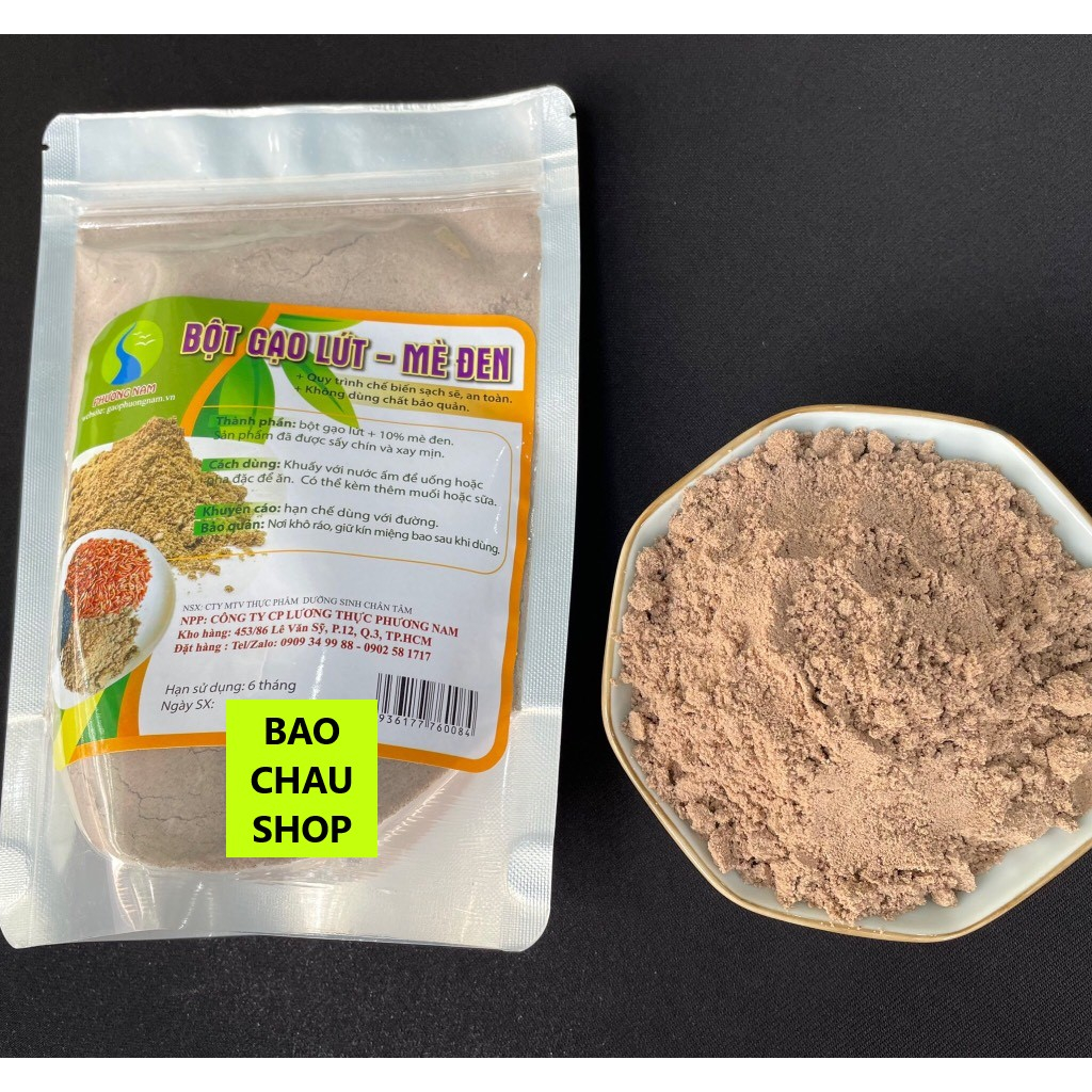 BỘT GẠO LỨT MÈ ĐEN  RANG TAY HẢO HẠN  - 320G - Mẫu mới