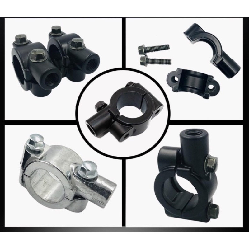 Cùm gắn chân gương chiếu hậu 10mm