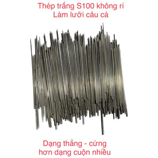  0.5kg - Fiman - Thép trắng không rỉ S100  làm lưỡi câu cá  cứng hơn dạng cuộn nhiều  chặt thẳng  nhiều kích thước 