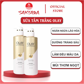 Sữa tắm Olay B3+ Vitamin C dưỡng trắng da cấp ẩm cho làn da trắng sáng mịn màng chai 500ml