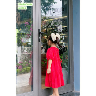 VÁY ĐŨI ĐỎ DÂY BUỘC SAU LƯNG SOFIA