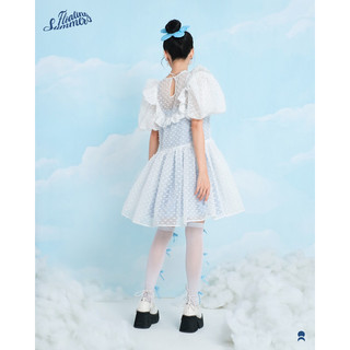 Double Moonshot - Set đầm xoè phối bèo Cotton Cloud