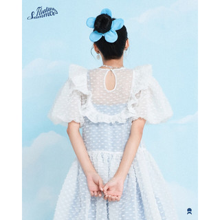 Double Moonshot - Set đầm xoè phối bèo Cotton Cloud