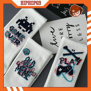 Tất cổ cao Vớ cổ cao nam nữ phong cách Hàn Quốc thời trang cho nam nữ Q064