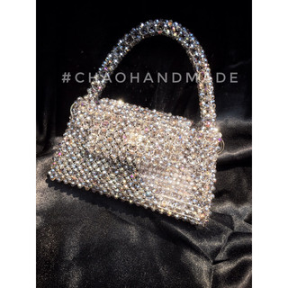 |CRYSTAL BAG| TÚI PHA LÊ ĐAN HẠT LẤP LÁNH