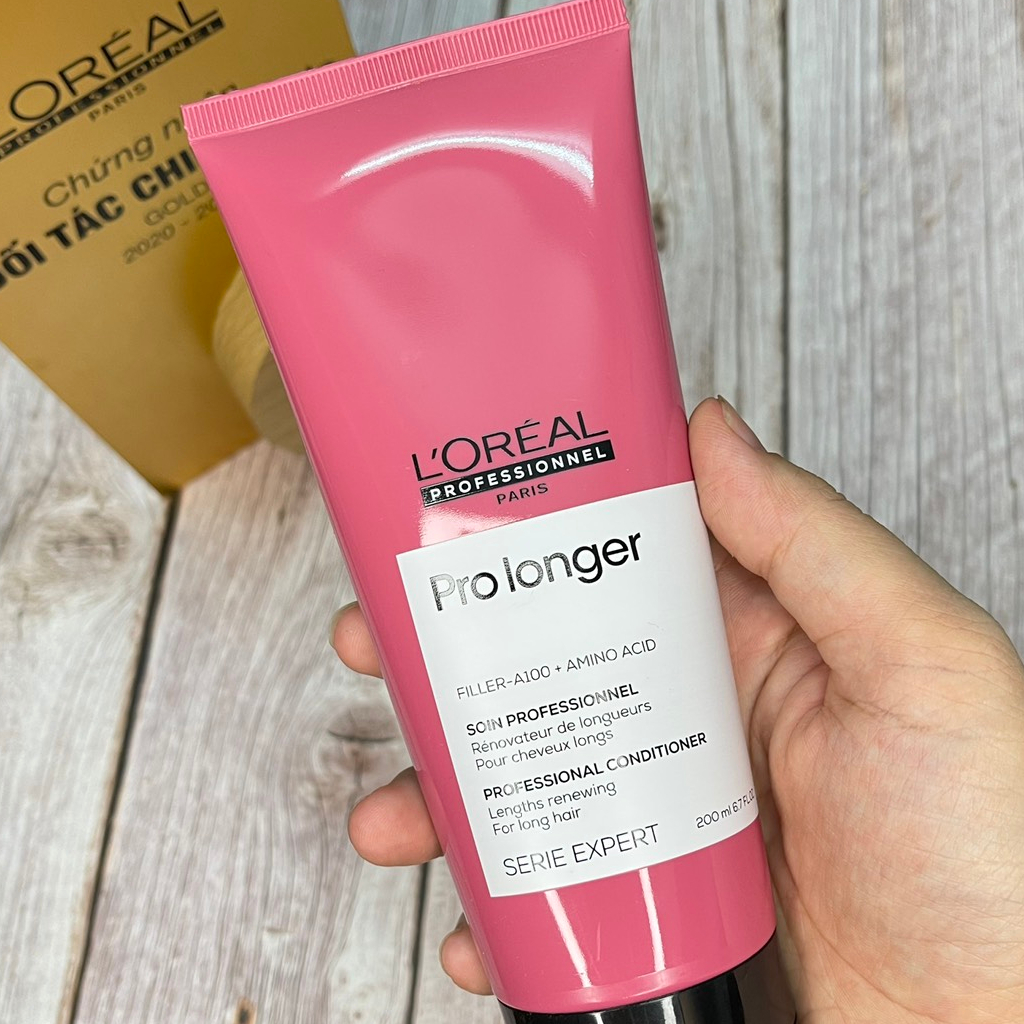 Dầu xả giúp tóc chắc khỏe giảm đứt gãy tóc LOREAL pro longer conditioner 200ml