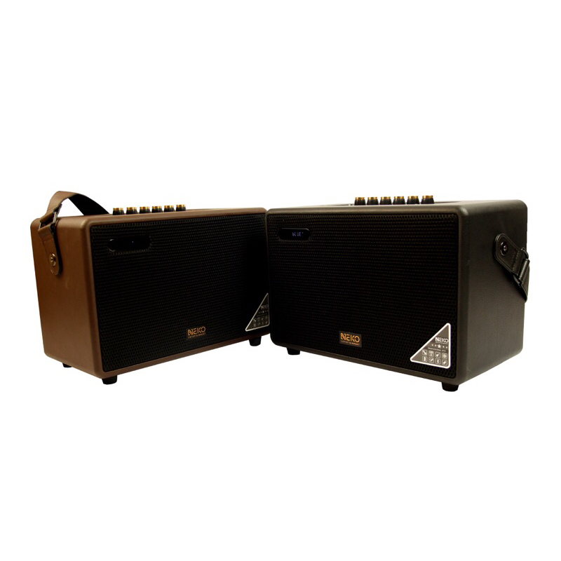 Loa karaoke xách tay chính hãng Neko NK02 (Loa 2 đường tiếng, 1 bass 6.5”, 3 loa treble, công suất đạt 45W-200W, 2 Micro