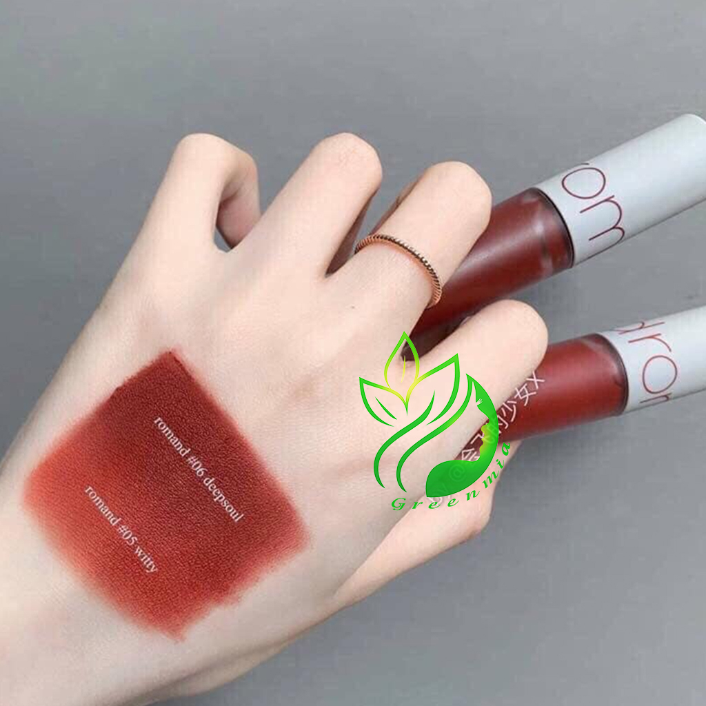 Son Romand Zero 05 Witty Nâu Cam Son Kem Lì Romand Zero Velvet Tint  ️
