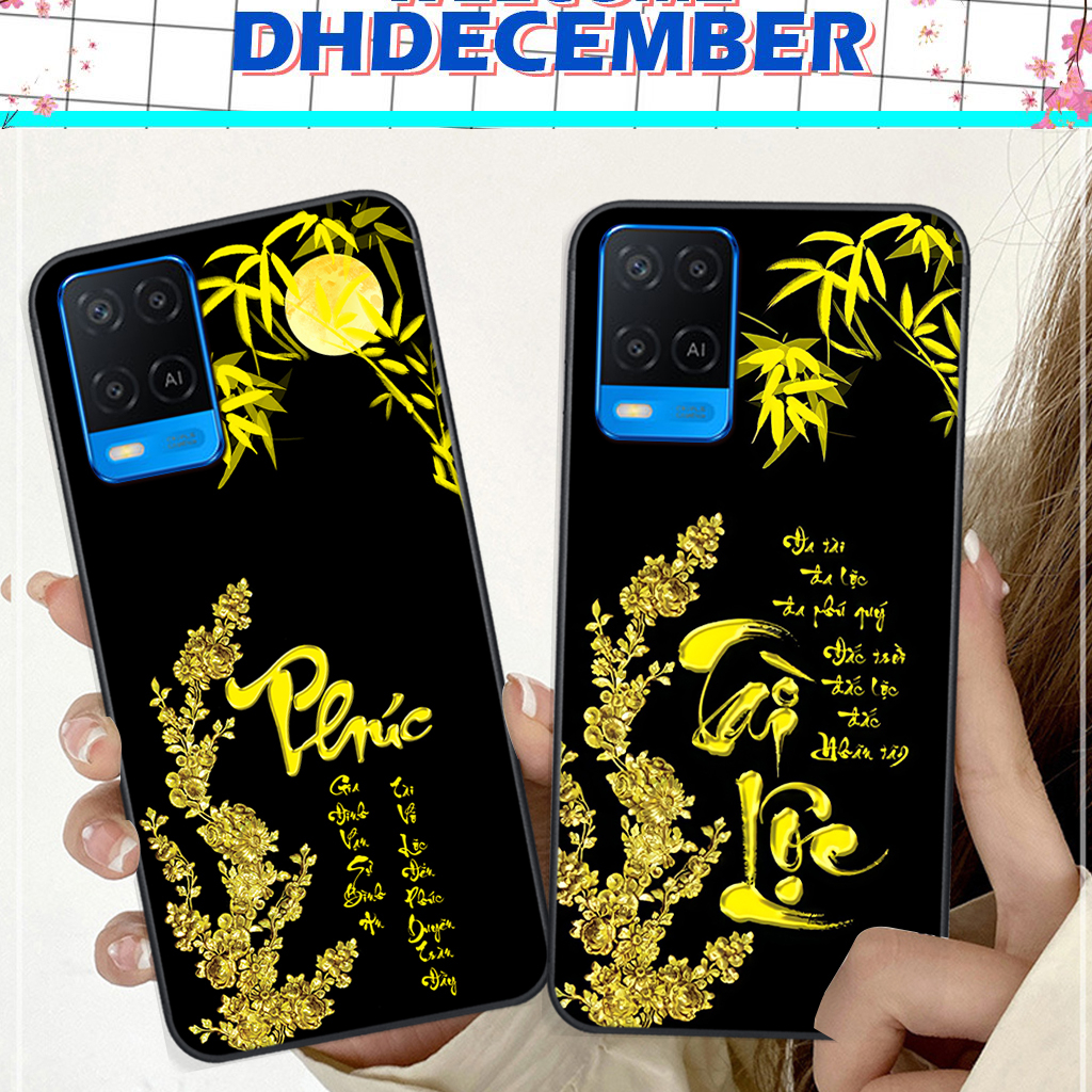 Ốp lưng Oppo A54 hình Tâm, Phúc,Hoa Sen ,Tài Lộc