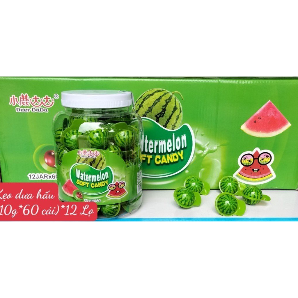 Kẹo Dẻo Có Nhân Hình Con Mắt/ Dưa Hấu/ Dâu / Vịt/ Đào/ Gấu trúc/ Mèo Kitty/ Người Nhện/ Hành Tinh