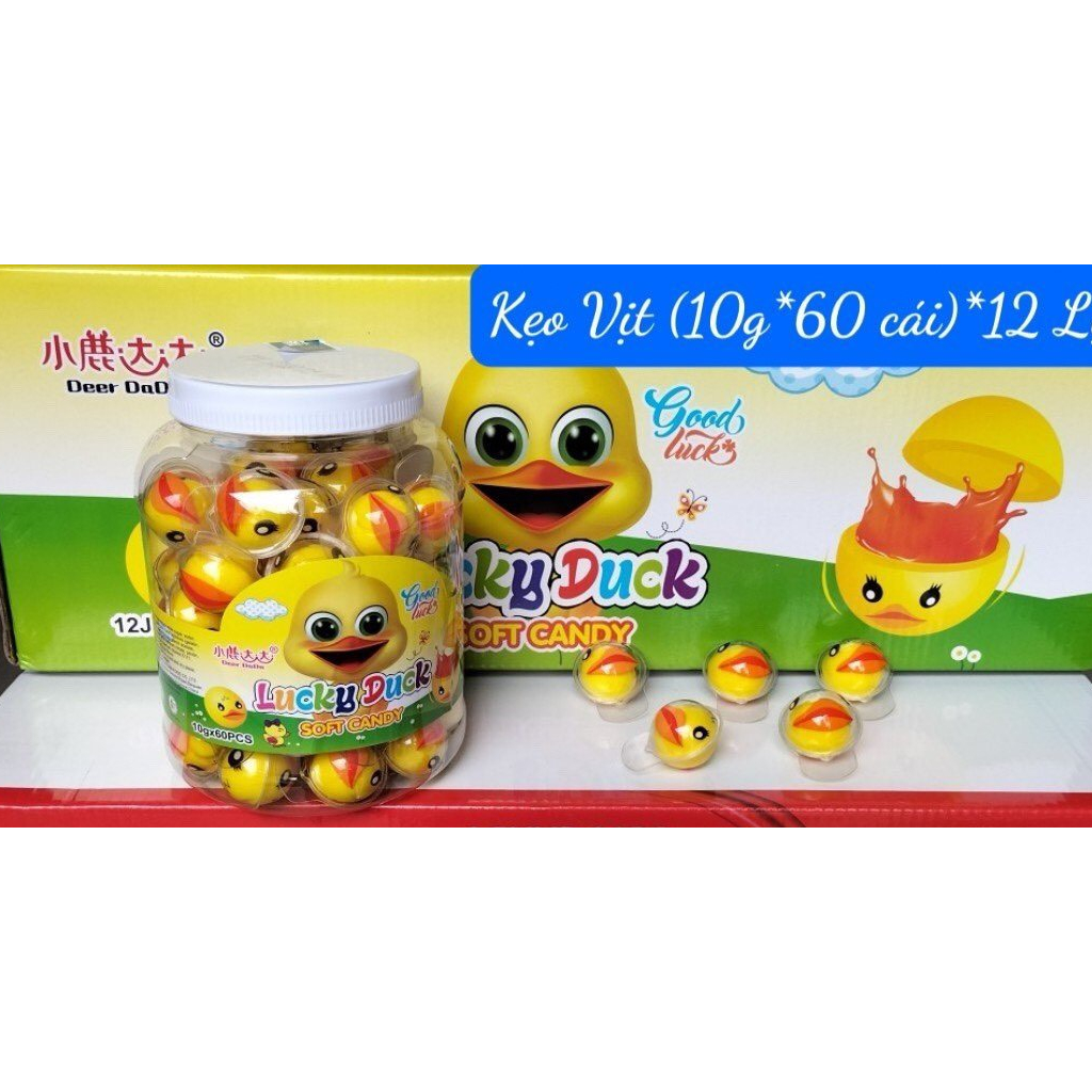 Kẹo Dẻo Có Nhân Hình Con Mắt/ Dưa Hấu/ Dâu / Vịt/ Đào/ Gấu trúc/ Mèo Kitty/ Người Nhện/ Hành Tinh