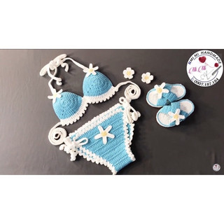 bikini handmade móc thủ công cho bé