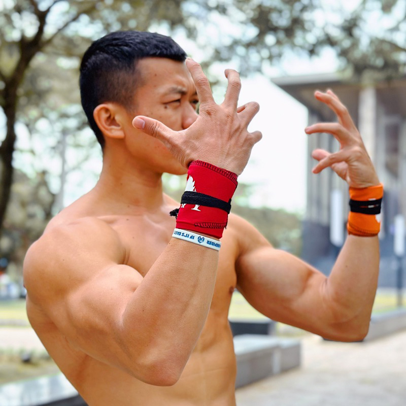 Băng quấn cổ tay tập gym LÀNG HOA WORKOUT - Băng quấn cổ tay, Bảo vệ cổ tay, Đai cuốn cổ tay