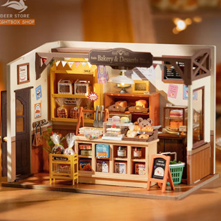 Mô hình Tiệm Bánh nướng Nhà Búp bê ROBOTIME. Rolife Becka's Baking House DIY Miniature House DG161