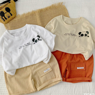 Set bộ mùa hè bé trai, set bộ cotton mùa hè cho bé trai đi học, đi chơi, bộ gấu cho bé trai