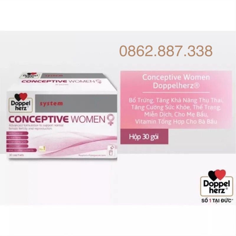 Conceptive Women Tăng Chất Lượng Trứng, Tăng Khả Năng Thụ Thai