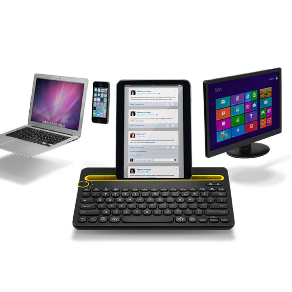 Bàn Phím Blueetoth Logitech K480 - Kết Nối Cùng Lúc 3 Thiết Bị Khác Nhau - Hàng Chính Hãng - BH 1 Năm - Có Xuất VAT