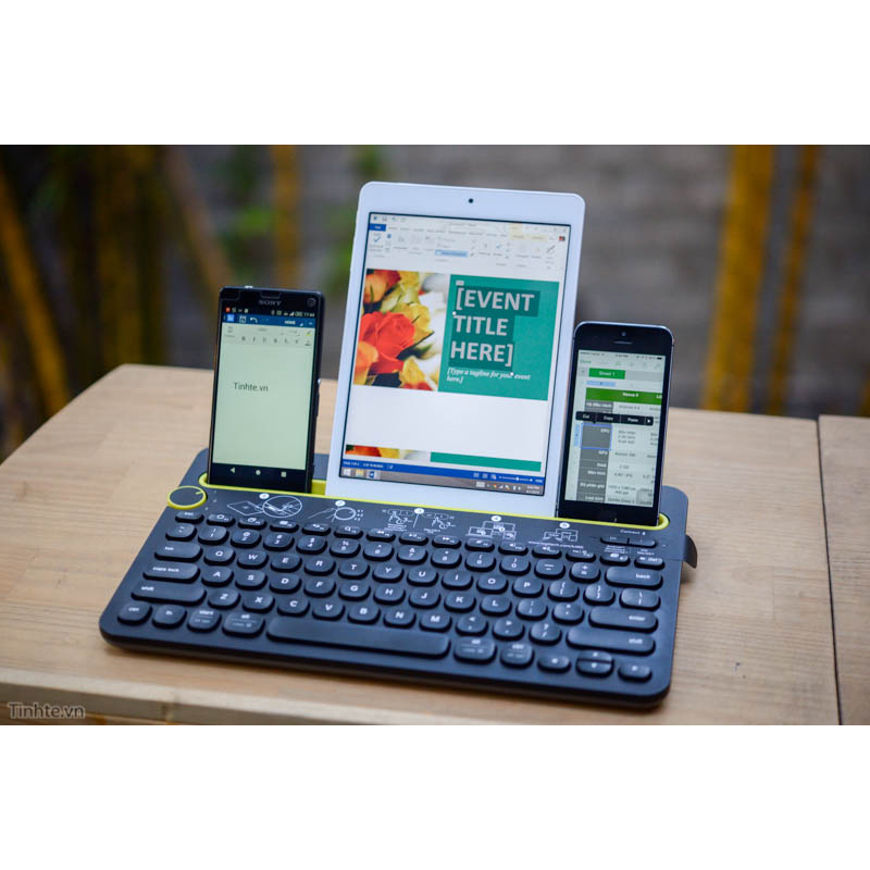 Bàn Phím Blueetoth Logitech K480 - Kết Nối Cùng Lúc 3 Thiết Bị Khác Nhau - Hàng Chính Hãng - BH 1 Năm - Có Xuất VAT