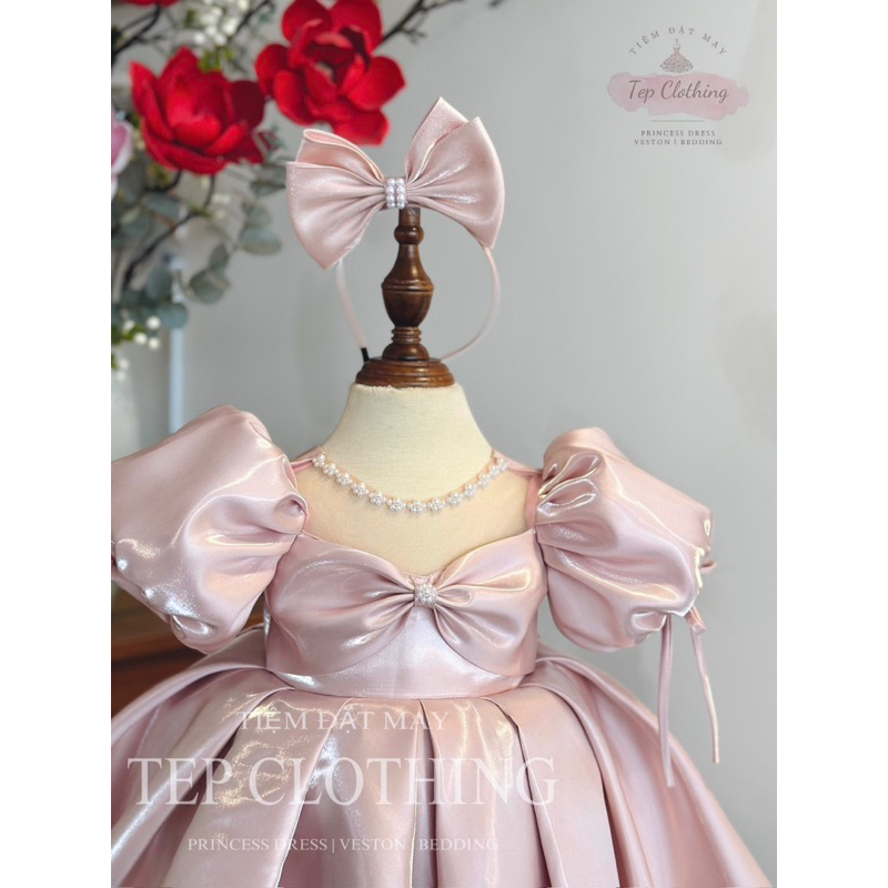 𝐉𝐀𝐃𝐄 | 𝐒𝐌𝐂 𝟐𝟎𝟐𝟑 Đầm Công Chúa Thiết Kế Cho Bé Gái By Tep Clothing- Hình Thật