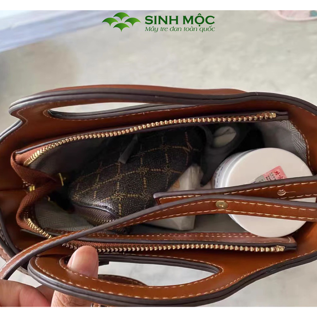 Túi cói đeo chéo, túi xách giả cói MANAN, túi cói Sinh Mộc - M3030