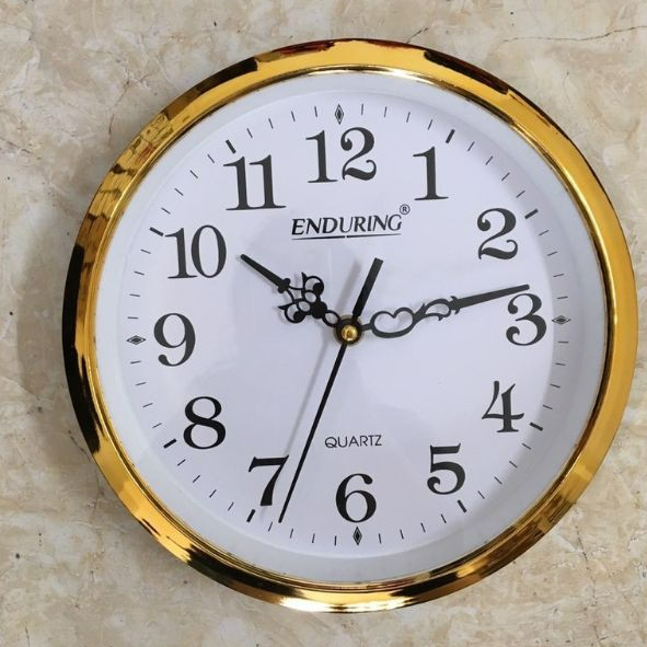 Đồng Hồ Treo Tường Vàng Xi Bóng Đẹp Số To Rõ Dễ Nhìn Thiết Kế Đồng Hồ Đơn Giản