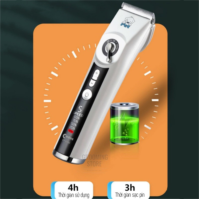 Tông đơ cắt tỉa lông chó mèo - Tông đơ cắt tỉa thú cưng chuyên nghiệp - HÀNG CHÍNH HÃNG