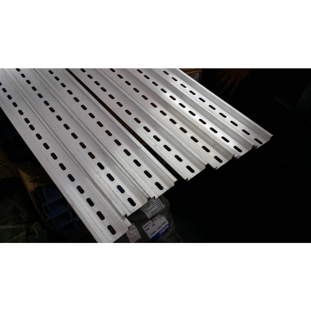 Thanh ray nhôm cài át, thanh din nhôm cài aptomat, khởi động từ