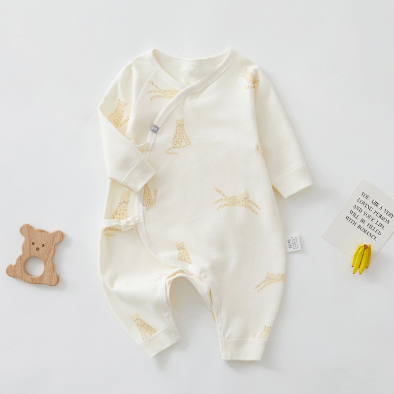 Bodysuit cho bé sơ sinh vạt dây buộc chéo kiểu dáng hàn quốc thoải mái an toàn cho làn da của bé.