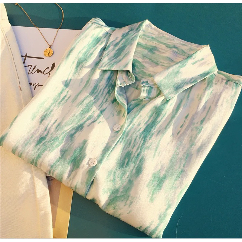 Sơ mi hoạ tiết siêu lạ siêu đẹp chất mát