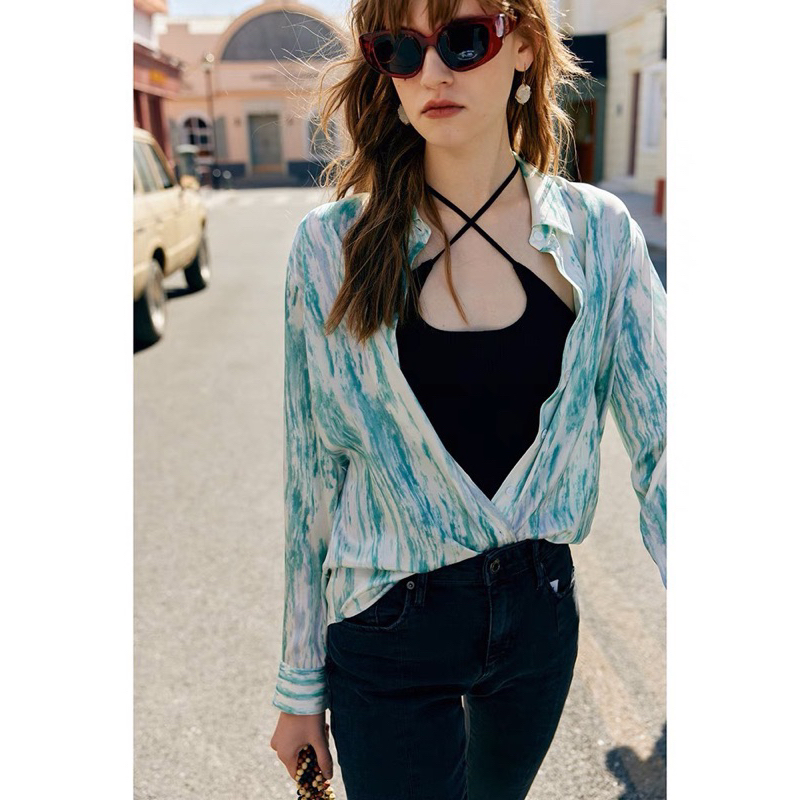 Sơ mi hoạ tiết siêu lạ siêu đẹp chất mát