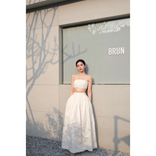 SEASON STUDIOS | Set áo ống Smock Pristal và chân váy Flamin