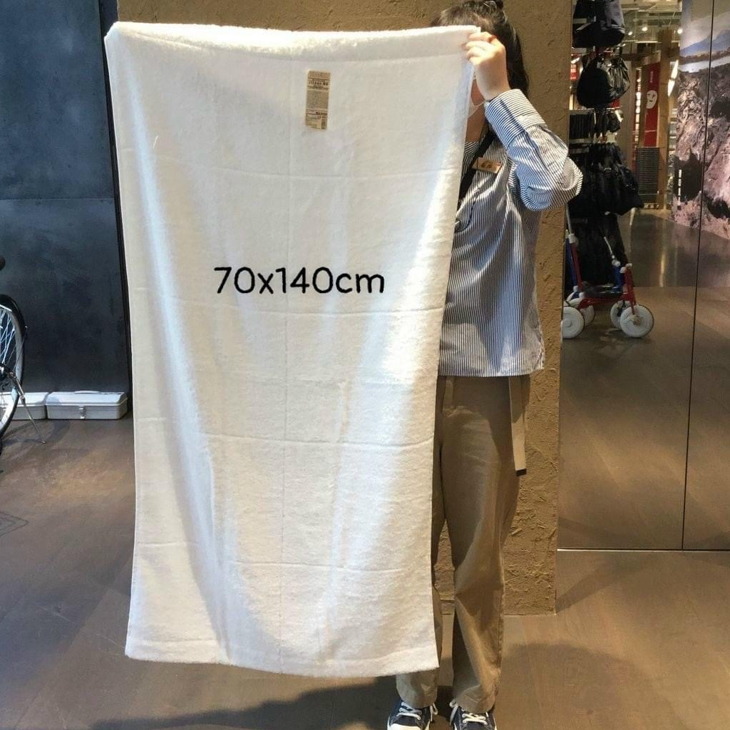 Khăn tắm trắng MJ cao cấp, KT 60x120, 250g dày, mềm mại, thấm hút nước tốt