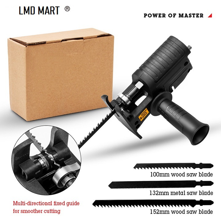 Bộ chuyển đổi máy khoan thành máy cưa lọng LMD MART(Tặng kèm 3 lưỡi cưa), bảo hành 1 năm một đổi 1